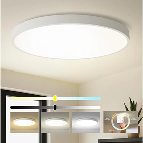 Brilagi - Plafonieră LED POOL, 180 W, 230 V, 3000/4500/6000 K, Ø 120 cm, albă