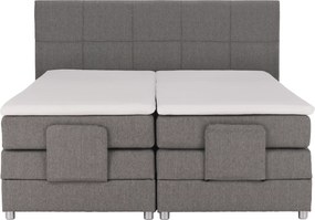 Pat electric reglabil, arcuri, gri, 160x200, MURKO NEW