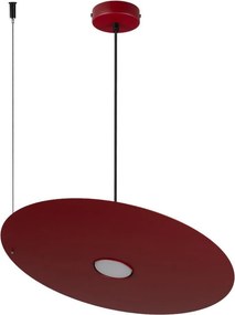 Lustră suspendată pe cablu PIATTO 1xGX53/15W/230V, diametru 45 cm, bordeaux