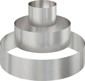 vidaXL Vază pentru Grădină Argintiu 90 x 90 x 20 cm Oţel inoxidabil