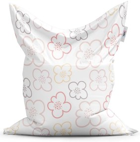 Sac de șezut Classic flori pentru copii - pentru copii, crem