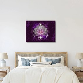Tablou pe sticlă - Lotus (70x50 cm)