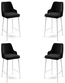 Set de scaune de bar Enox Black and White, 4 buc.