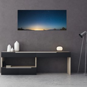 Tablou - Cer de noapte deasupra drumului (120x50 cm)