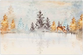 Tablou - Pădure în acuarelă (90x60 cm)