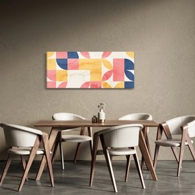 Tablou - Abstracție cu modele retro (120x50 cm)