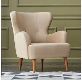 Fotoliu cu aripi NEKO, crem