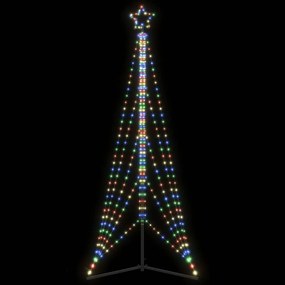 vidaXL Pom de Crăciun LED 525 LED-uri colorate 302 cm