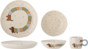 Set de veselă pentru copii 3 buc. din gresie Charlie – Bloomingville Mini