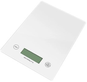 Cantar de bucatarie Rosberg Premium RP51651K, 5 kg, g/lb/fl'oz/oz/ml, functie TARE, display LCD, alb