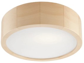 Plafonieră maro deschis cu abajur din sticlă ø 27 cm Eveline – LAMKUR