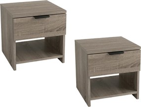 Noptiere HAVANA (2 buc), stejar trufa