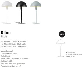 Veioza / Lampa scandinava design nordic Ellen neagra
