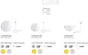 Plafoniera LED sticla LUNA 40cm