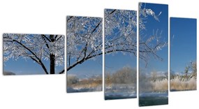 Tablou - peisaj înghe?at de iarnă peisaj (110x60cm)
