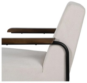 Fotoliu bej cu tapițerie din chenille Industra – Ixia