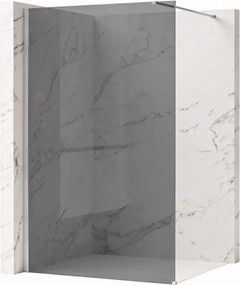Paravan de dus fumuriu Rea Flexi Grey 110 cm crom