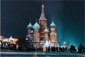 Tablou construcției din Rusia (90x60 cm)