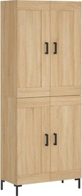 vidaXL Dulap înalt, stejar sonoma, 69,5x34x180 cm, lemn compozit
