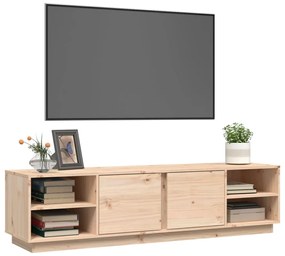 Comoda TV, 156x40x40 cm, lemn masiv de pin 1, Maro