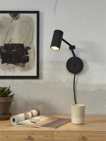 Aplica de perete metal design modern Montreux negru