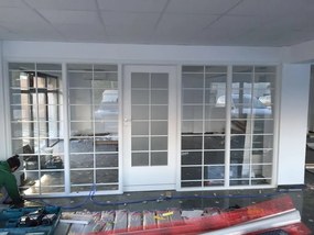 Perete despartitor sticla - Dimensiuni configurabile la comanda 501 - 990 mm, 1000 - 2090 mm