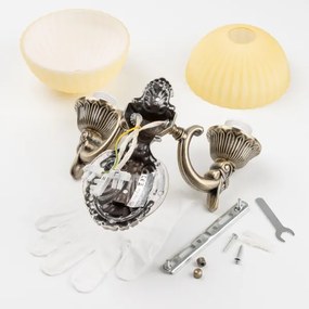 Lampă de perete Brilagi CLASSIC 2xE27/60W/230V alamă