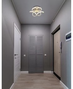 Plafonieră LED Globo 67386-24S MELISAND 24W/230V d. 26 cm crom mat