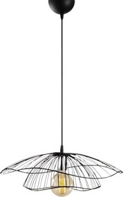 Lustra TEL 6500, negru, metal, 50x111 cm