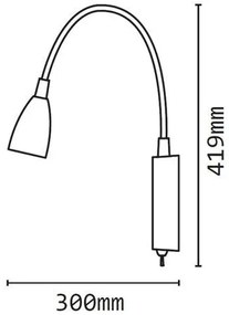 Aplica de perete moderna LED Loke 40994