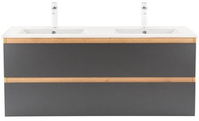 Dulap inferior Vario Forte 120 cu lavoar stejar-antracit