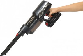 Aspirator vertical Goldmann GM1001D, 315 AW, 0,6 l, 3 trepte, Perie cu iluminare LED, 10.000 rpm, Negru