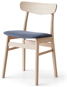 Scaun de dining albastru/în culoare naturală din lemn de stejar Mosbøl – Hammel Furniture