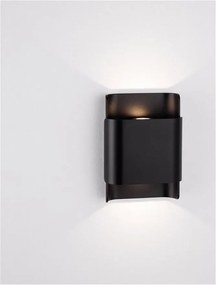 Aplica LED iluminat ambiental perete exterior IP54 POLLY negru
