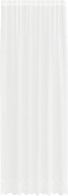vidaXL Cortină din Dantelă cu perdele Alb 300 x 150 cm Poliester