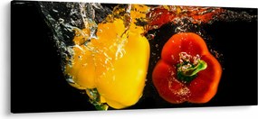 Tablou - ardei în apă (120x50 cm)