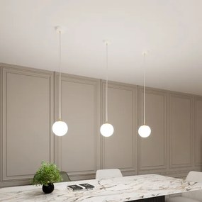 Lustră pe cablu ROYAL 1xE14/10W/230V d. 14 cm alb