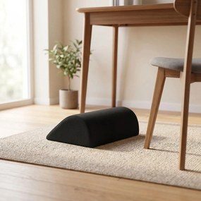 Perna/suport ortopedic pentru picioare ORTO 200 memory foam, husa catifea, Negru