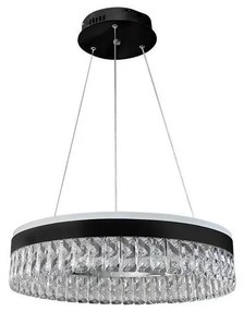Lustră LED dimabilă pe cablu LED/90W/230V 3000-6500K negru + telecomandă