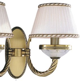 Aplica de perete din alama 2 brate design italian 4660
