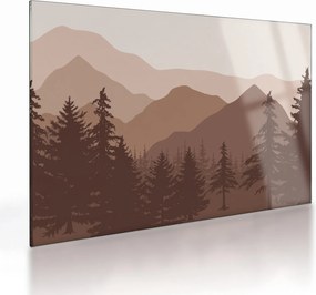 Tablou pe sticlă - Munții Maro N⁰2 (70x50 cm)