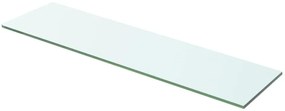 vidaXL Raft din sticlă transparentă, 60 x 12 cm
