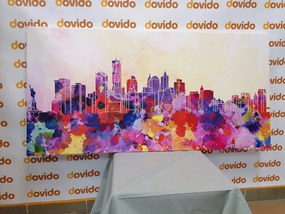 Tablou New York în design de acuarelă