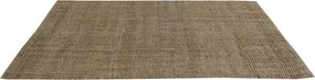 Covor din iută împletit manual, antiderapant, maro natural, 140 x 200 cm, 3000 GSM, „Jute Carpet"