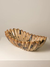 Tavă decorativă din ceramica in forma de scoica, "Ocean Whisper"