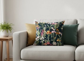 Fata de perna decorativa MYSTIC GARDEN 45x45 cm, verde inchis