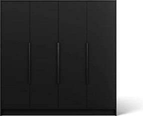 Dulap Palladio Hinged – 200x51x200 cm – Negru – Palladio 200 Hinged Dulap – Varianta 1