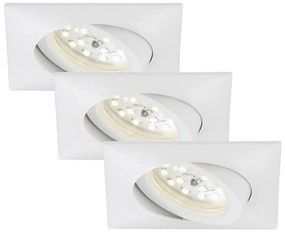 SET 3x corp de iluminat LED încastrat Briloner 7210-036 ATTACH LED/5W/230V IP44 alb