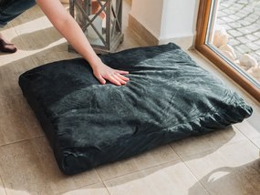 Perna moale pentru caini ROYAL PET 75x60 cm, neagra