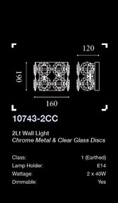 Aplica de perete design elegant Belle 2LT